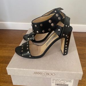 Jimmy Choo Heels 38.5 eu BLACK SILVER VETO